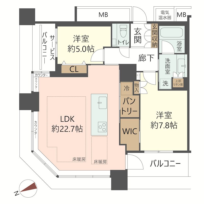 物件の間取り画像