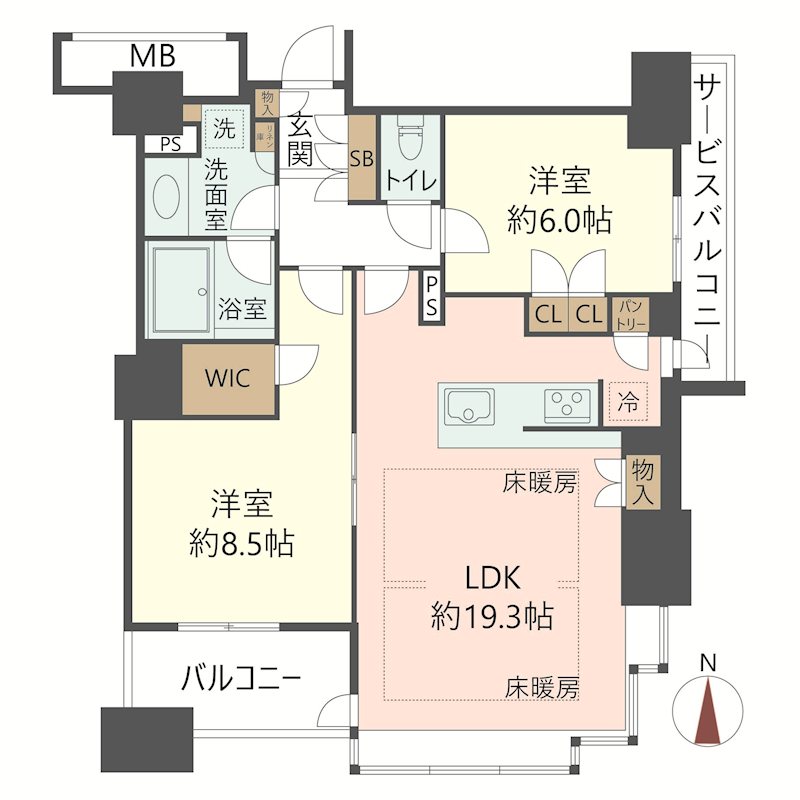 物件の間取り画像