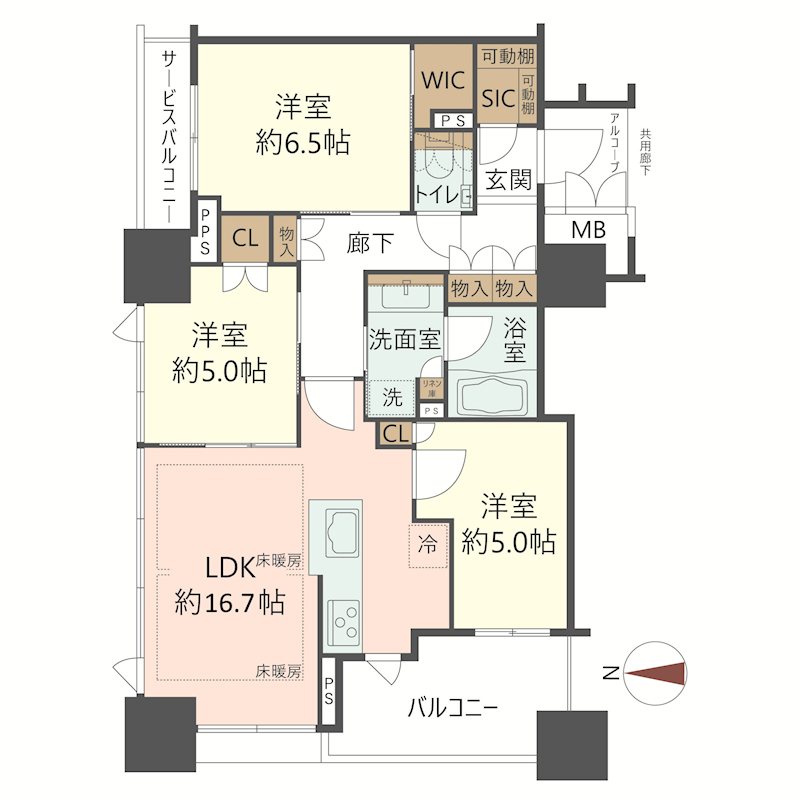 物件の間取り画像