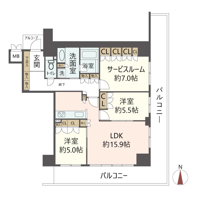 物件の間取り画像