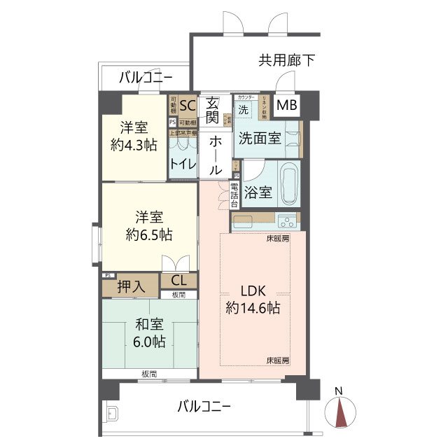 物件の間取り画像