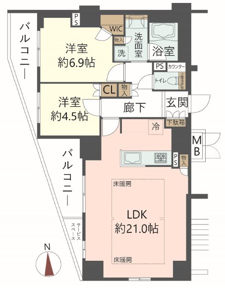 物件の間取り画像