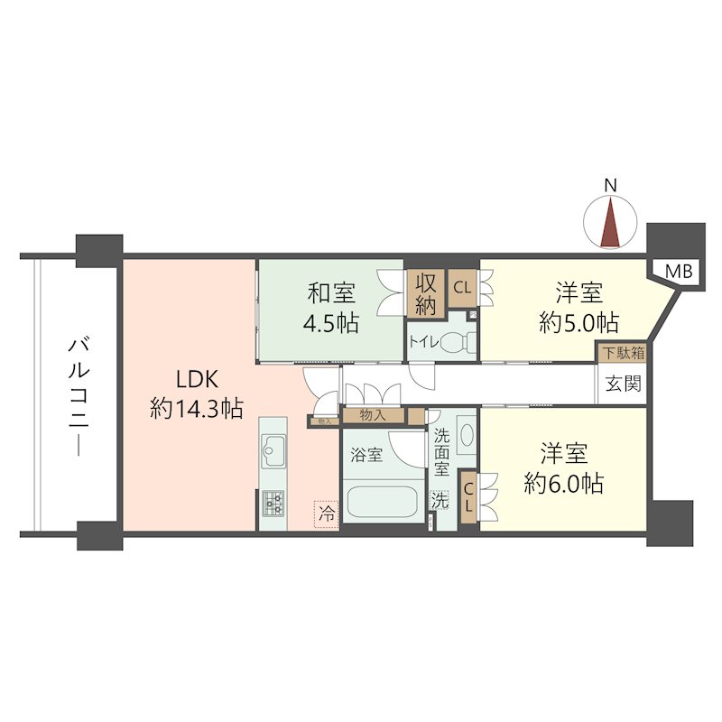 物件の間取り画像