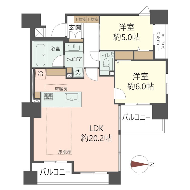 物件の間取り画像