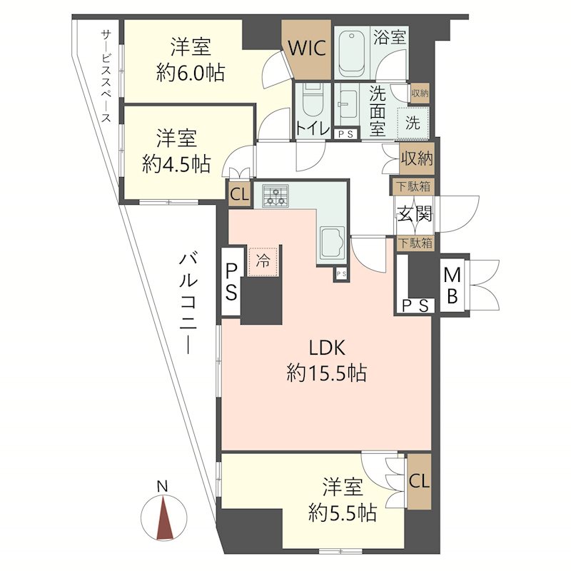 物件の間取り画像