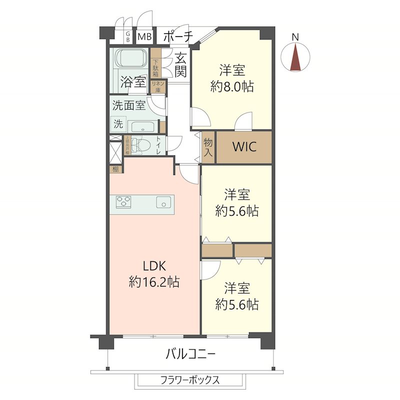 物件の間取り画像