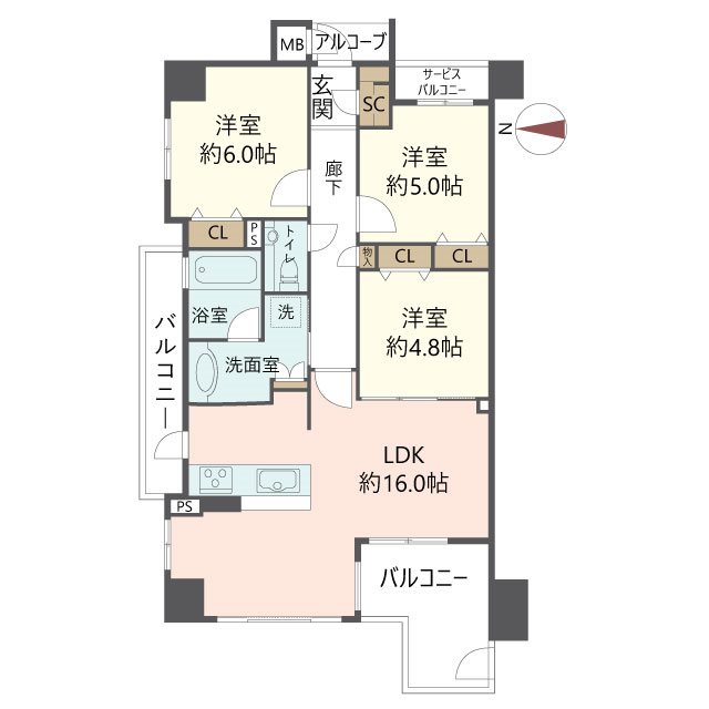 物件の間取り画像
