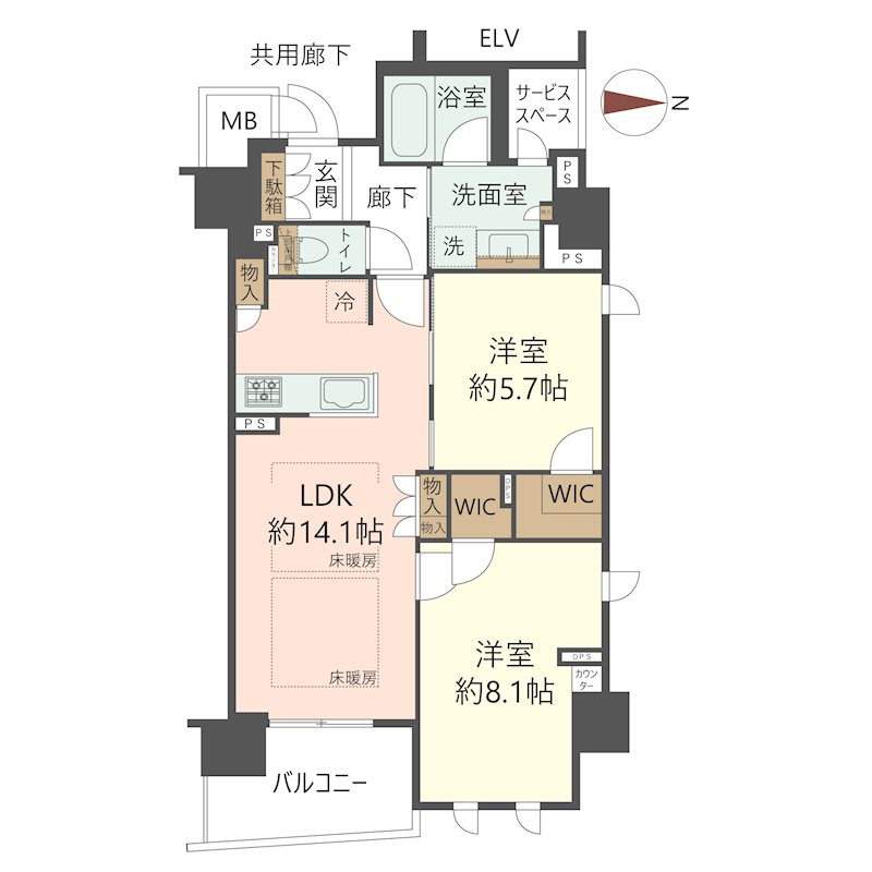 物件の間取り画像