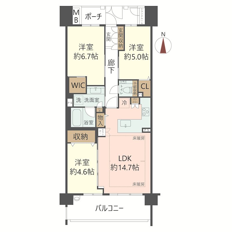 物件の間取り画像