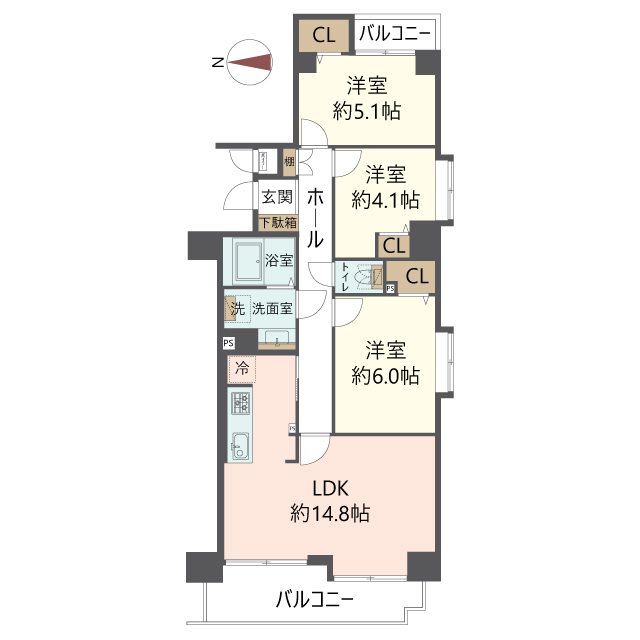 物件の間取り画像