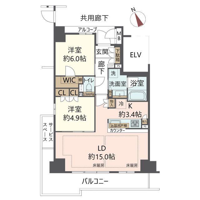 物件の間取り画像