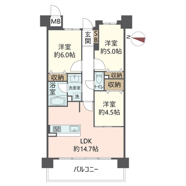 物件の間取り画像