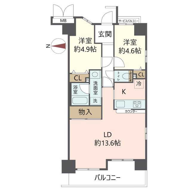 物件の間取り画像