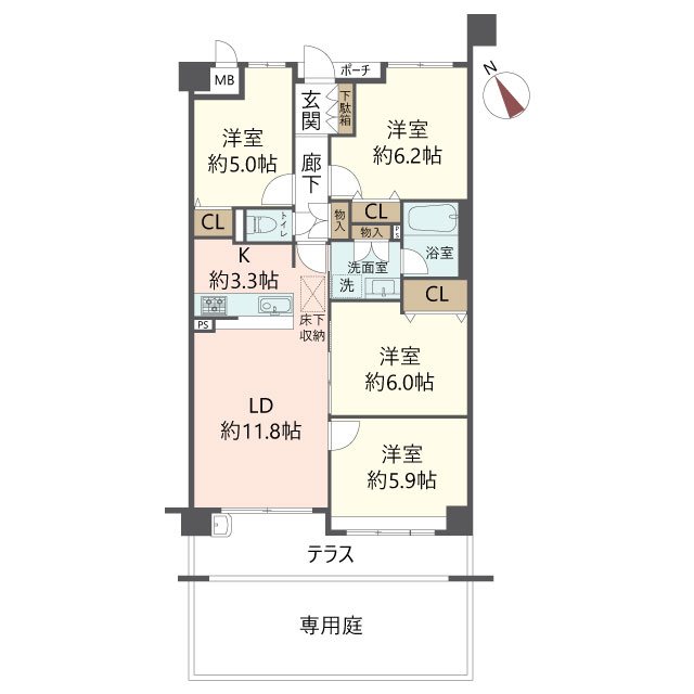 物件の間取り画像