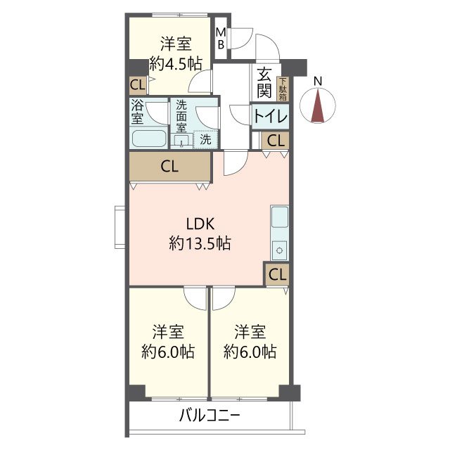 物件の間取り画像