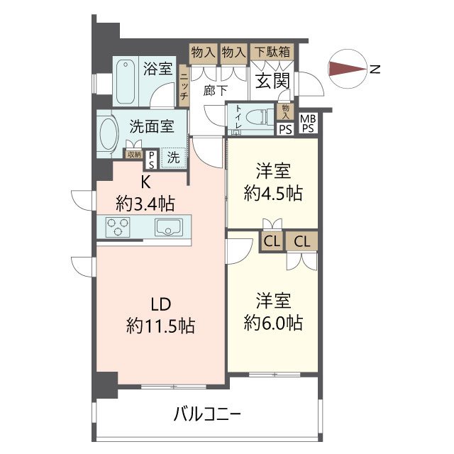 物件の間取り画像