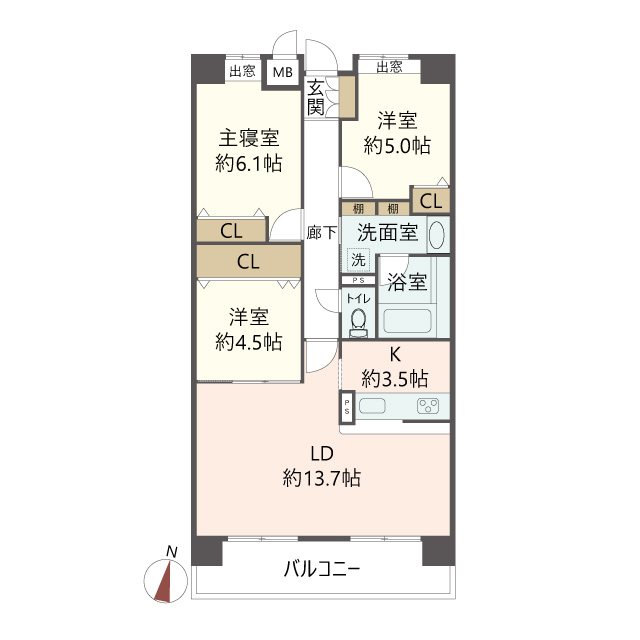 物件の間取り画像