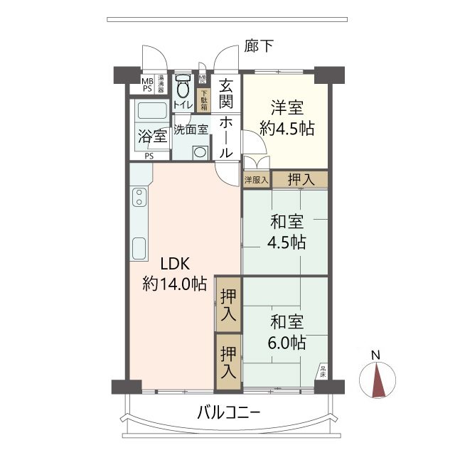 物件の間取り画像