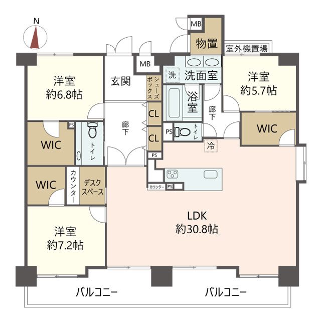 物件の間取り画像