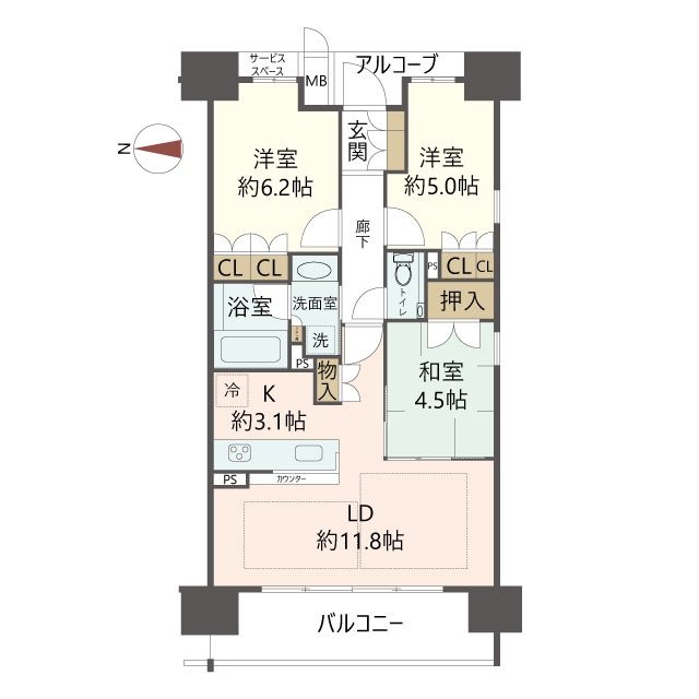 物件の間取り画像