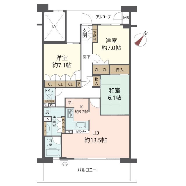 物件の間取り画像