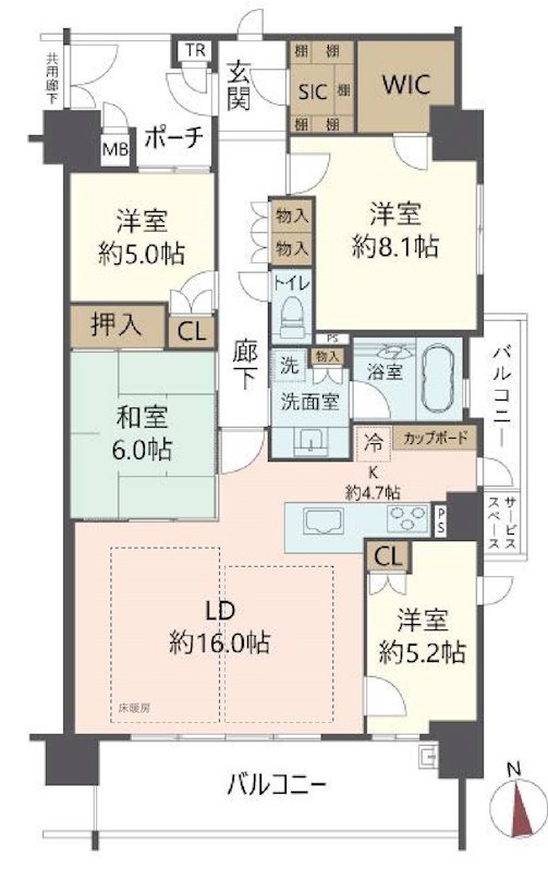 物件の間取り画像